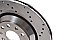 Halo Performance Drilled Brake Discs to fit VW Golf R MK7