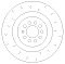 Front Brake Discs 323 mm to fit Seat Leon (1M1)