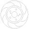 Front Grooved Brake Discs to fit Lexus IS250