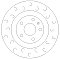Audi TT (8J) Rear J Hook Grooved Brake Discs