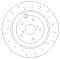 Rear Brake Discs 316 mm to fit Subaru Impreza Hatchback (GR, GH, G3)