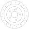 Rear Brake Discs 296 mm to fit Honda Civic MK9 (FK)