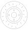 Front Brake Discs 280 mm to fit Fiat 124 Spider (348_) Mazda and others