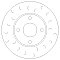 Front Brake Discs 262 mm to fit Ford Fiesta MK7 (HJ, HF)