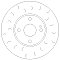Front Brake Discs 258 mm to fit Mazda 2 Hatchback (DL, DJ)
