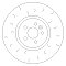 Front Brake Discs 350 mm to fit Jaguar F-Pace (X761) Land Rover
