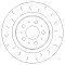 Front Brake Discs 320 mm to fit Tesla Model 3 (5YJ3)