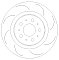 Tesla Model 3 2017- Front Grooved Brake Discs
