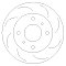 Front Grooved Brake Discs 242 mm to fit Nissan Primera (P10)