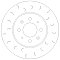 Front Brake Discs 262 mm to fit Honda Civic MK4 Hatchback (EC, ED, EE, EF) MG / Rover and others