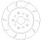 LEXUS IS200 (GXE10) 2.0 Rear Dimpled And Grooved Brake Discs