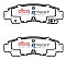 DBA Street Series Ceramic Brake Pads 98.9mm x 33.8mm DB1118SS - Rear