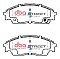 DBA Street Series Ceramic Brake Pads 132.1mm x 49.2mm DB1123SS - Front
