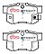 DBA Street Series Ceramic Brake Pads 88.8/88.8mm x 47.6/47.2mm DB1142SS - Rear