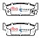 DBA Street Series Ceramic Brake Pads 98.9mm x 34.8mm DB1144SS - Rear