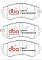 DBA Street Performance Brake Pads 121mm x 50.5mm DB1148SP - Rear