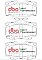 DBA Street Performance Brake Pads 119mm x 74+67.5mm DB1149SP - Front