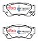 DBA Street Series Ceramic Brake Pads 107.5mm x 44.7mm DB1155SS - Front