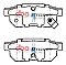 DBA Street Series Ceramic Brake Pads 88.9mm x 35mm DB1163SS - Rear