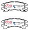 DBA Street Series Ceramic Brake Pads 114.9mm x 45.1mm DB1175SS - Rear