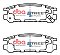 DBA Street Series Ceramic Brake Pads 107.8mm x 38.5mm DB1186SS - Rear