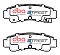 DBA Street Series Ceramic Brake Pads 98.9mm x 33.8mm DB1211SS - Rear
