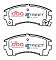DBA Street Series Ceramic Brake Pads 115mm x 51.3mm DB1216SS - Front