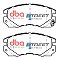 DBA Street Series Ceramic Brake Pads 127.8mm x 58.6mm DB1219SS - Front