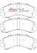 DBA Xtreme Performance Brake Pads 149.6mm x 58.4mm DB1223XP - Front