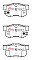 DBA Street Series Ceramic Brake Pads 88.8mm x 47.6mm DB1230SS - Rear
