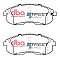 DBA Street Series Ceramic Brake Pads 137.2mm x 54.2mm DB1232SS - Front