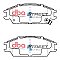 DBA Street Series Ceramic Brake Pads 127.3mm x 49.5mm DB1252SS - Front