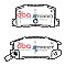 DBA Street Series Ceramic Brake Pads 98.6/96.1mm x 47.2/47mm DB1260SS - Rear