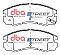 DBA Street Series Ceramic Brake Pads 137.9mm x 58.4mm DB1270SS - Front