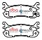 DBA Street Series Ceramic Brake Pads 102.1mm x 43mm DB1283SS - Rear