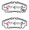 DBA Street Series Ceramic Brake Pads 129mm x 54.8mm DB1292SS - Front