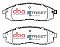 DBA Street Series Ceramic Brake Pads 151mm x 51.2mm DB1308SS - Front