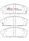 DBA Xtreme Performance Brake Pads 158.8mm x 56.3mm DB1333XP - Front