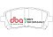 DBA Street Performance Brake Pads 138mm x 59.4mm DB1342SP - Front