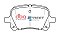 DBA Street Series Ceramic Brake Pads 117mm x 59.4mm DB1345SS - Front