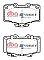 DBA Street Series Ceramic Brake Pads 119.4/119.3mm x 76.9/71.8mm DB1346SS - Front