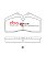 DBA Race Performance Brake Pads 131.8mm x 70.6mm DB1355RP - Front