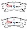 DBA Street Series Ceramic Brake Pads 131.6mm x 51.5mm DB1362SS - Front