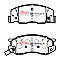 DBA Street Series Ceramic Brake Pads 128.4/126.8mm x 52.1/54.9mm DB1372SS - Front