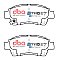 DBA Street Series Ceramic Brake Pads 112.4mm x 46.6mm DB1378SS - Front