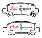DBA Street Series Ceramic Brake Pads 108.5mm x 41.6mm DB1379SS - Rear