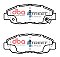 DBA Street Series Ceramic Brake Pads 137.8mm x 51.8mm DB1391SS - Front