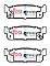 DBA Street Series Ceramic Brake Pads 108.7mm x 35.3mm DB1399SS - Rear