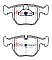 DBA Street Series Ceramic Brake Pads 156.5mm x 73.5mm DB1409SS - Front