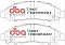 DBA Street Performance Brake Pads 167.4mm x 54mm DB1468SP - Front